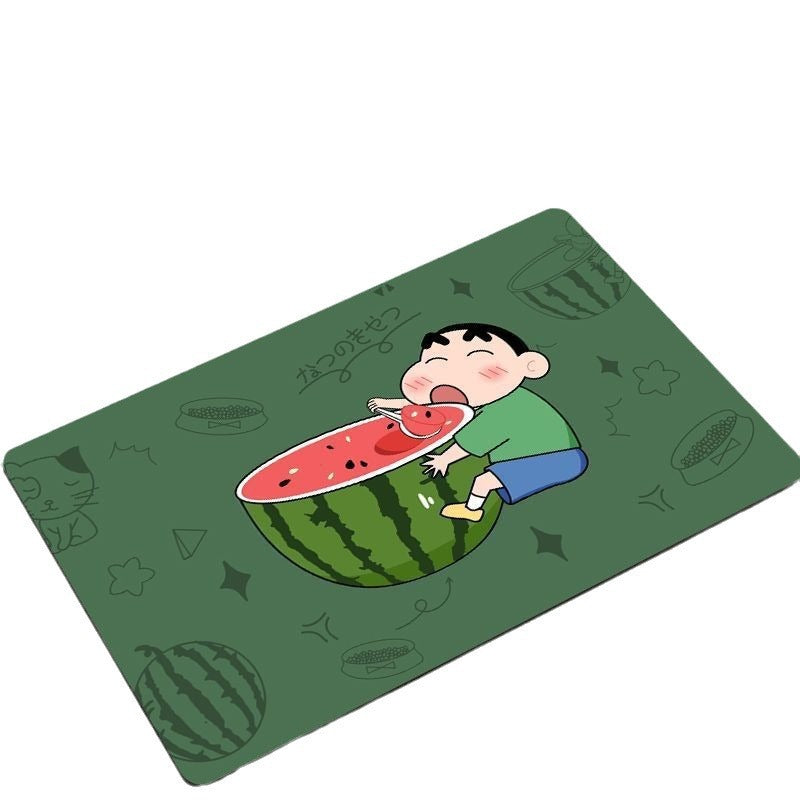 Playful Cartoon Bath Mat Bowlift