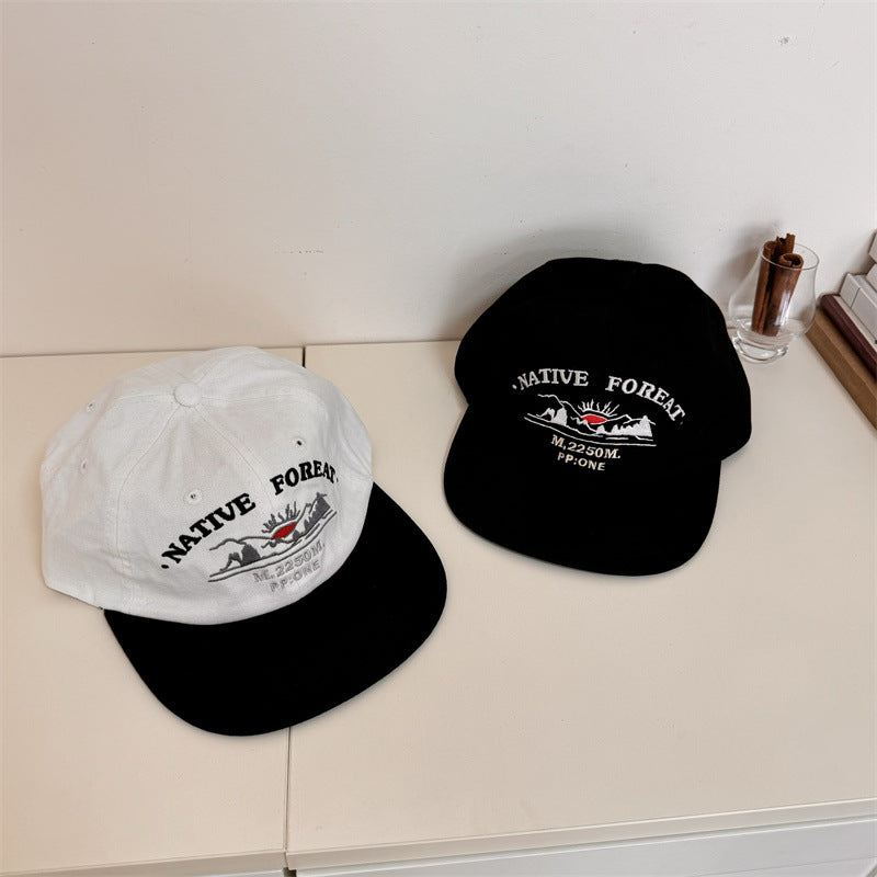 Men's Embroidered Outdoor Adventure Baseball Cap Bowlift