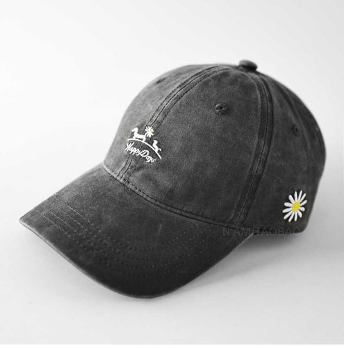 Women's Lightweight Cotton Embroidered Cap Bowlift