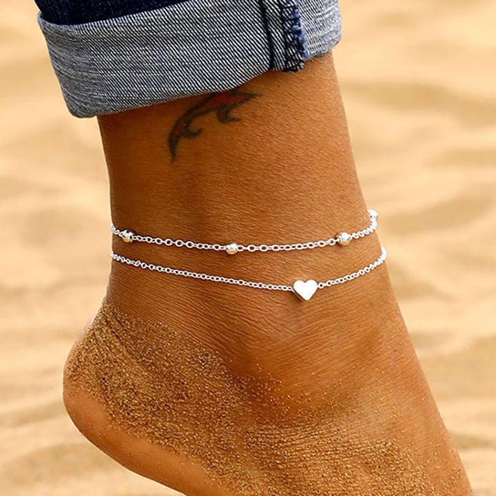 Elegant Double Chain Anklet Bowlift