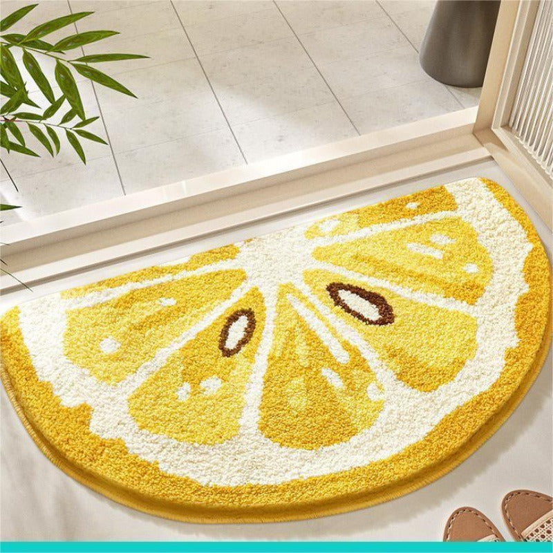 Lemon Slice Shape Bath Mat Bowlift