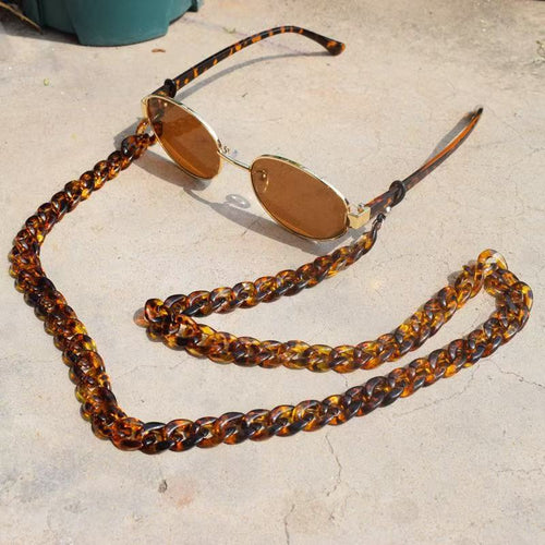 Tortoise Shell Eyewear Chain Bowlift