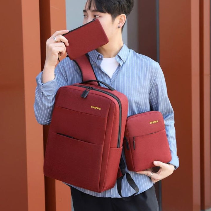 Versatile Three-Piece Travel Backpack Set Bowlift