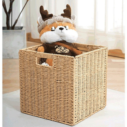 Woven Seagrass Toy Storage Container Bowlift