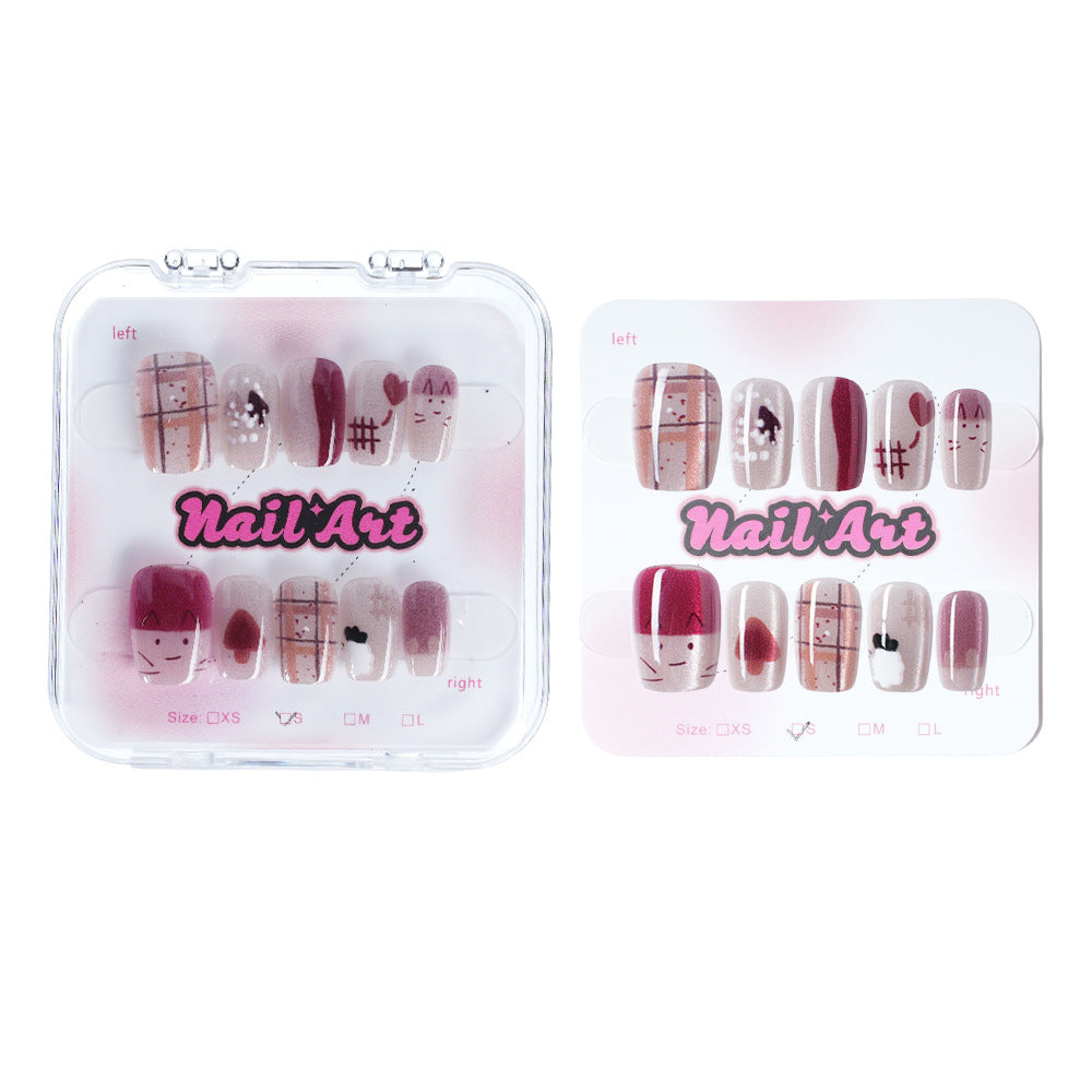 Creative Character-Inspired Press-On Nail Set Bowlift