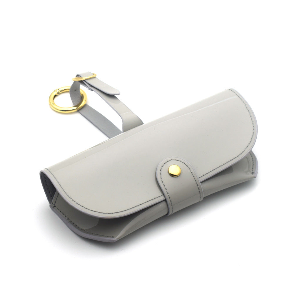 Stylish Patent Leather Eyeglasses Case Bowlift