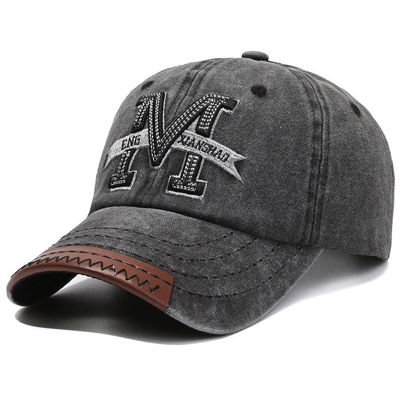 Men's Distressed Patch Baseball Cap Bowlift