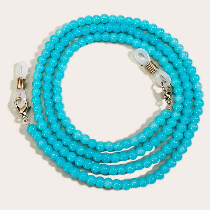 Elegant Beaded Eyewear Retainer Chain Bowlift