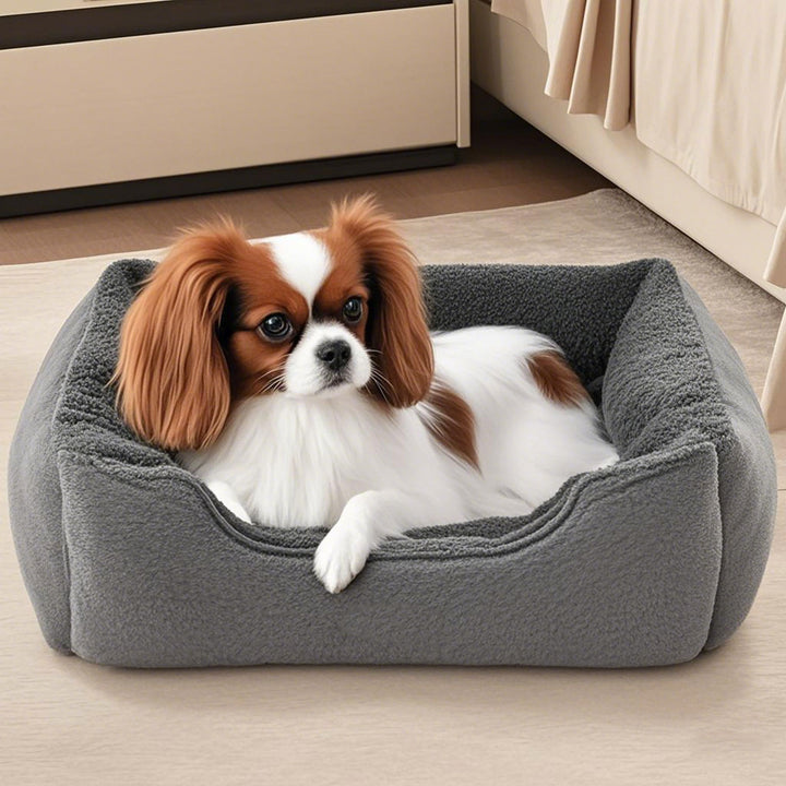 Cushioned Rectangular Dog Bed