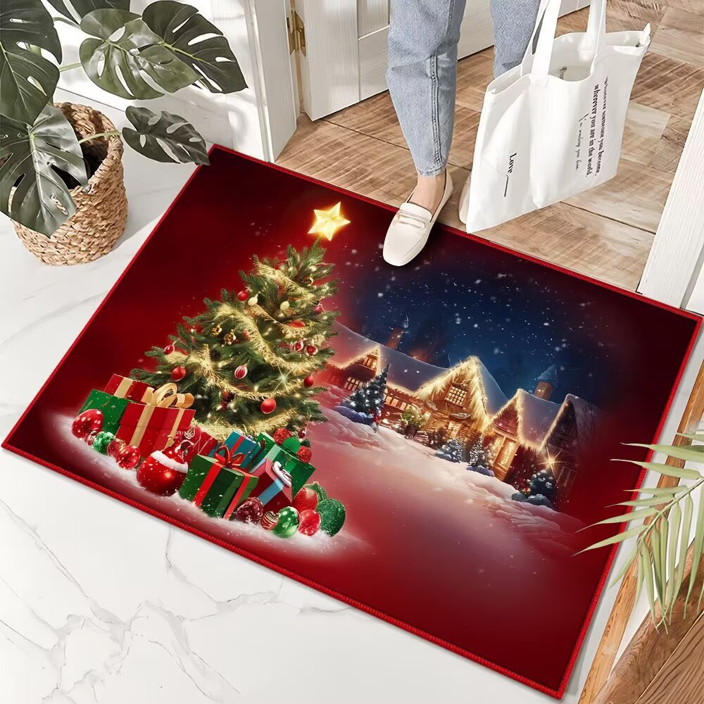Decorative Holiday Entrance Mat Bowlift