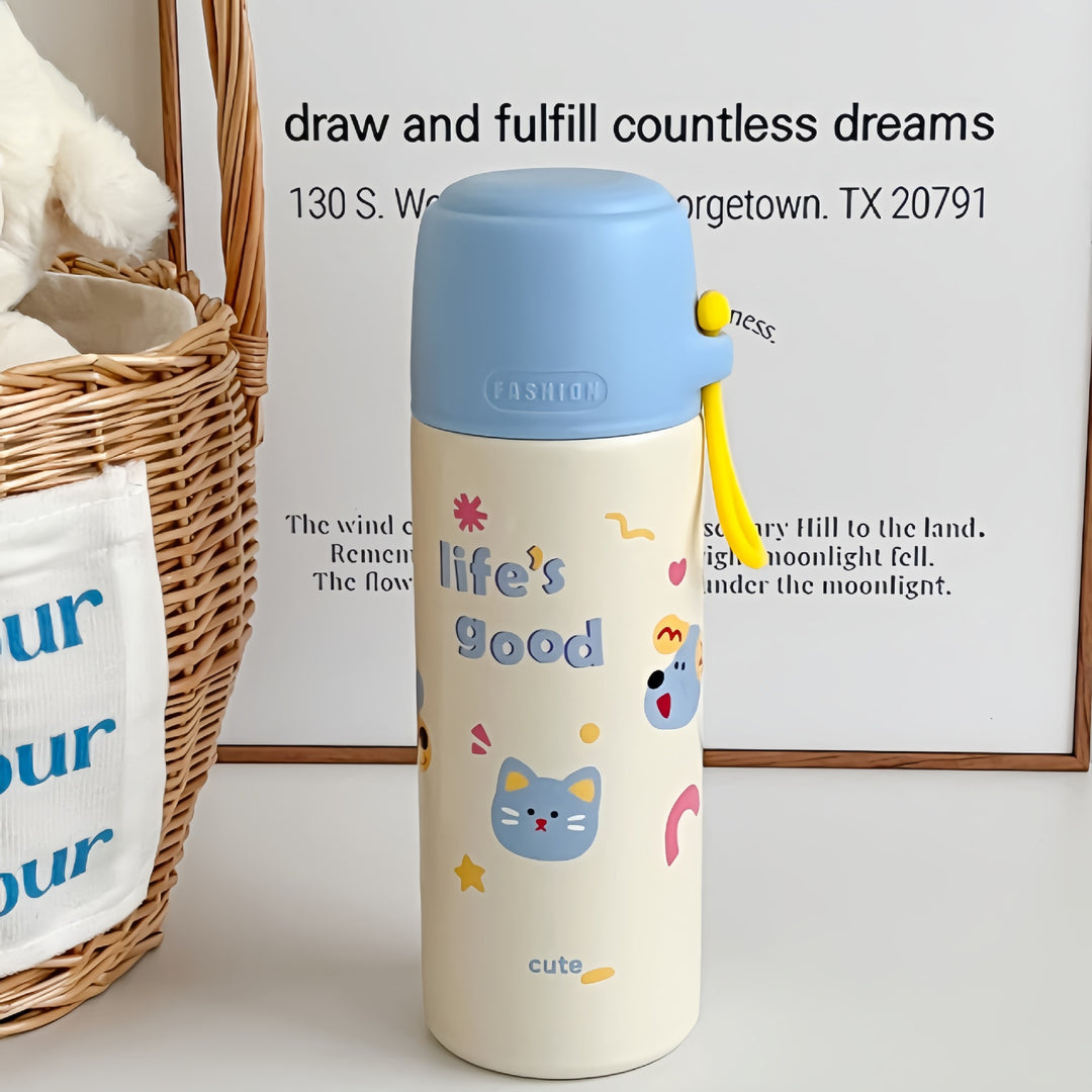 Women Insulated Water Bottle with Playful Design Bowlift