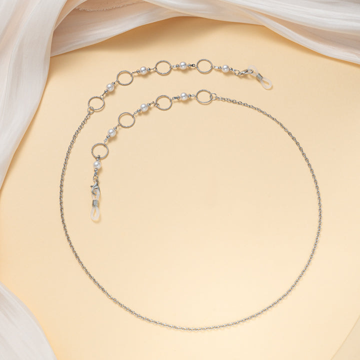 Pearlescent and Chain Eyewear Necklace Bowlift