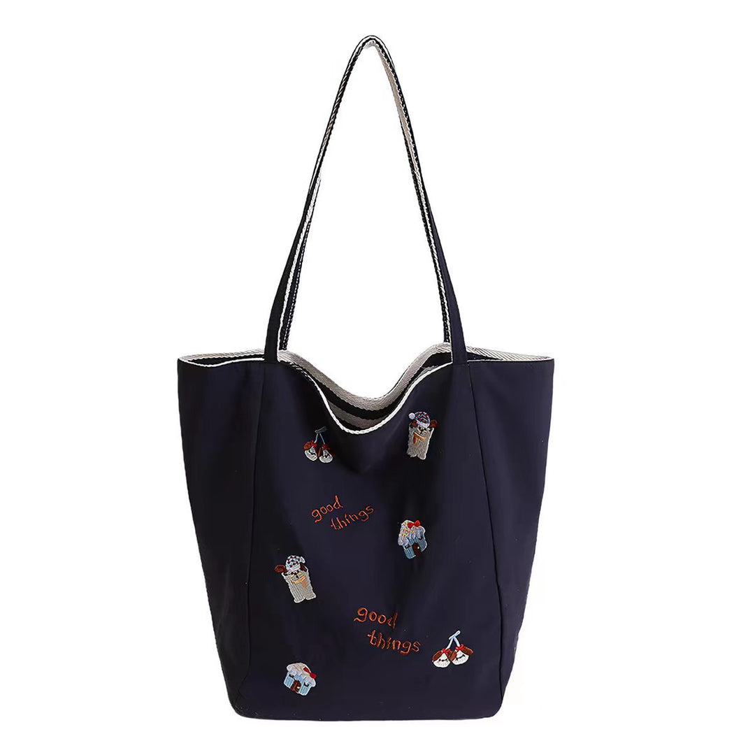 Embroidered Casual Tote Bowlift