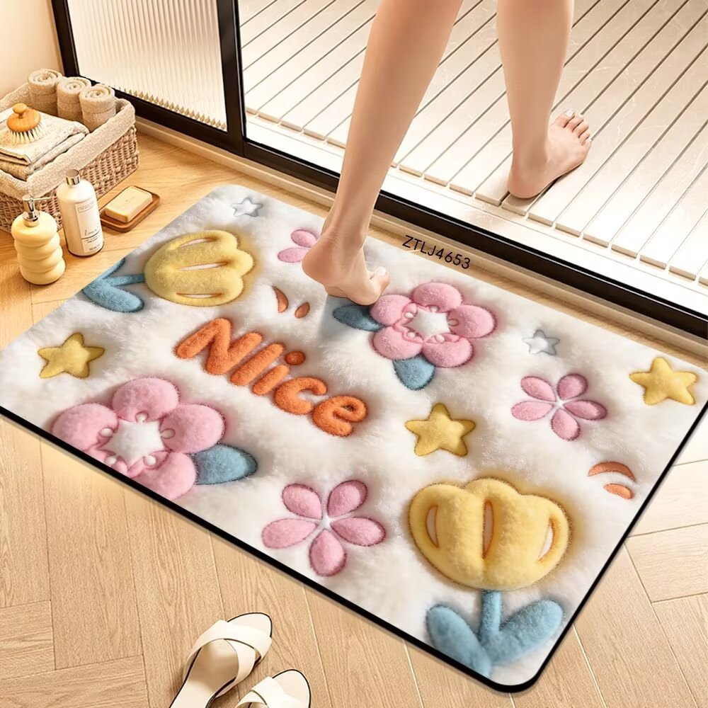 Plush Money-Themed Bath Mat Bowlift
