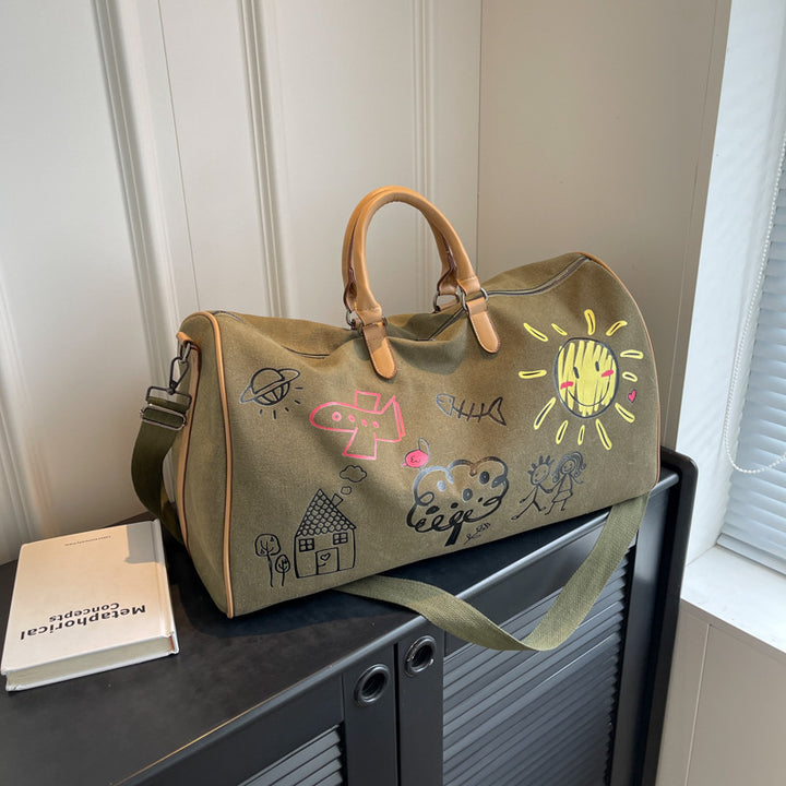 Canvas Art Travel Duffle Bag Bowlift