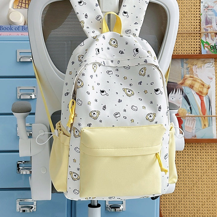 Playful Bunny Ears Printed Backpack Bowlift