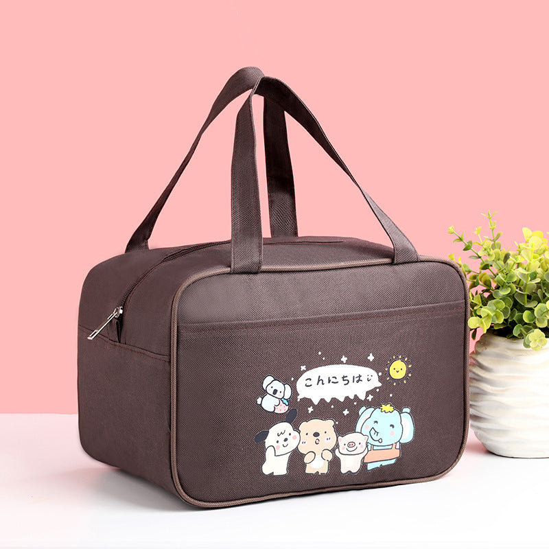 Cute Bear-Themed Insulated Lunch Carrier Bowlift