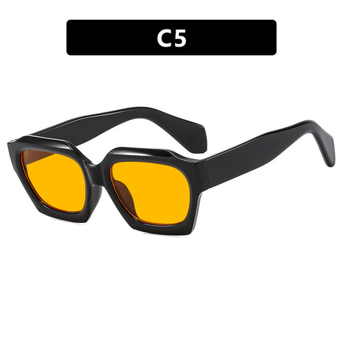Women's fashionable sunglasses with distinctive geometric design and protective UV filter Bowlift