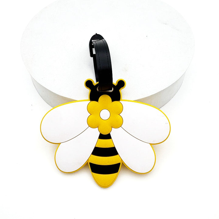 Bee-Themed Luggage Tag Bowlift
