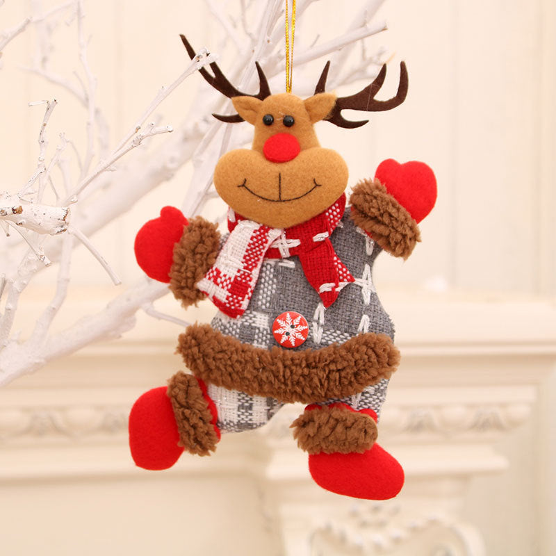 Decorative Plush Santa Figurine Bowlift
