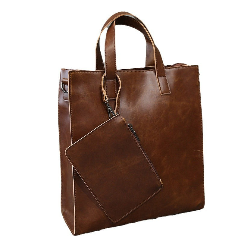 Stylish and Spacious Leather Bag Bowlift
