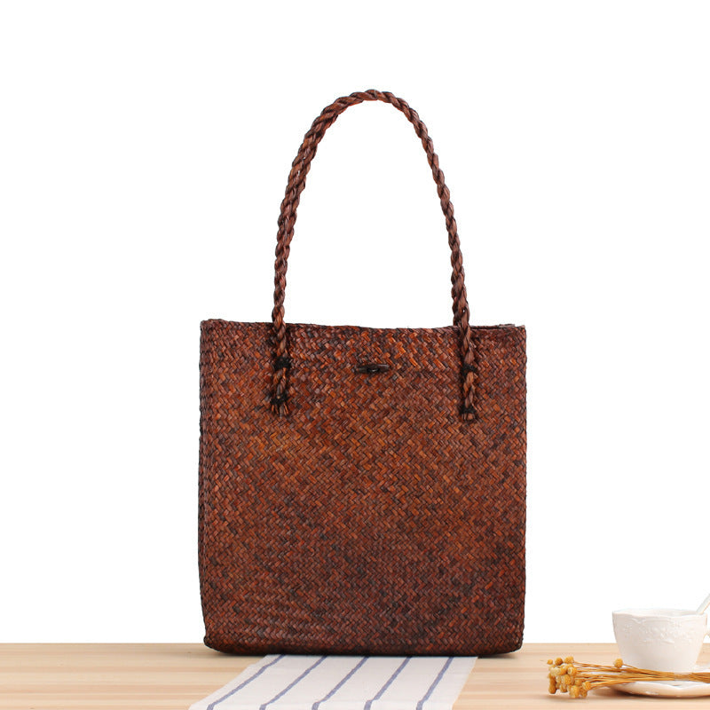 Braided Tote Bag with Two Sturdy Handles Bowlift