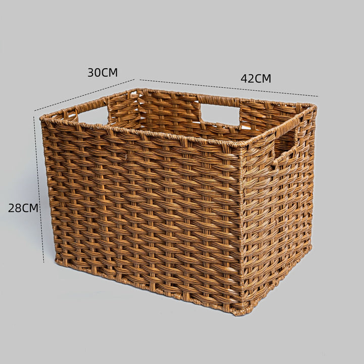 Versatile Wicker Storage Bin Bowlift