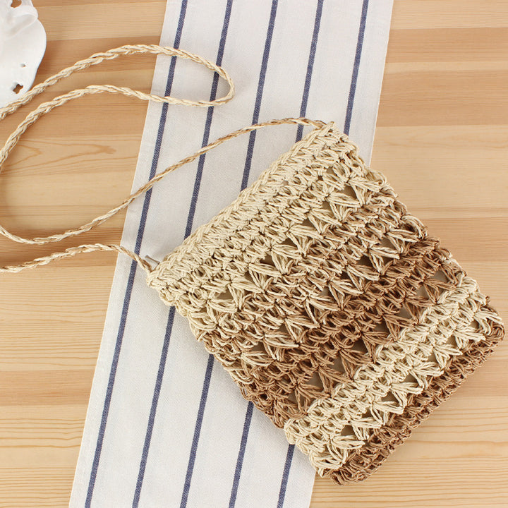 Handbag Made of Braided Natural Material with Unique Structure Design Bowlift