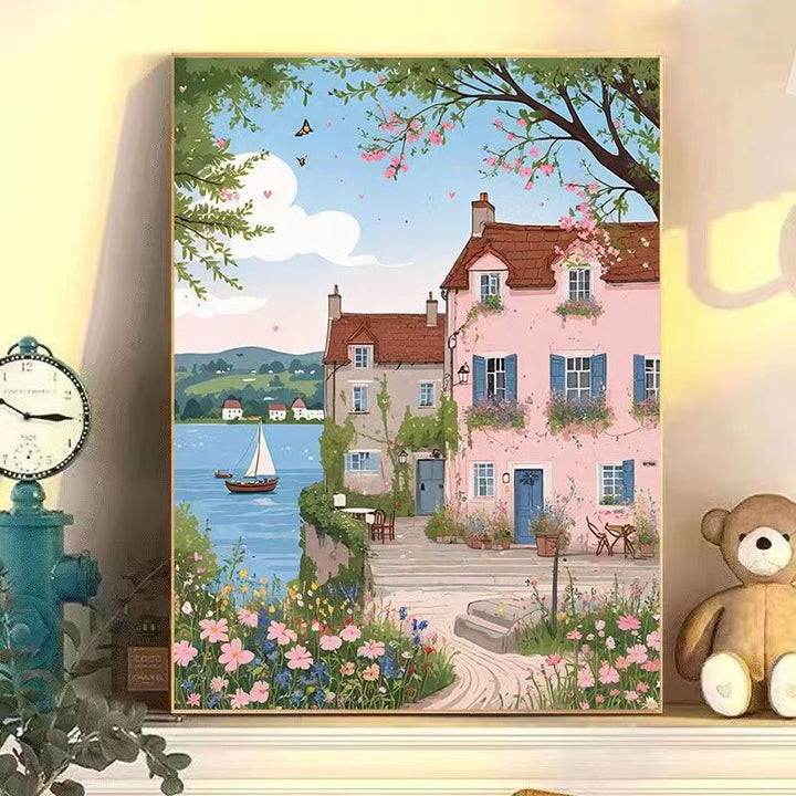 Urban Café Landscape Wall Art Bowlift