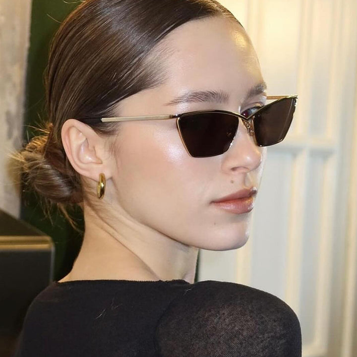 Ladies Cat-Eye Sunglasses with stylish metal frame and UV protection Bowlift
