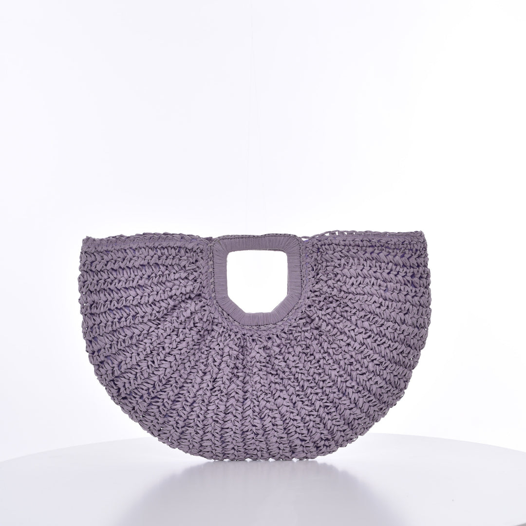 Handcrafted Ribbed Structure Beach Bag Bowlift