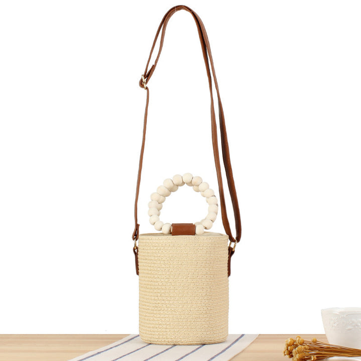 Handbag Made of Woven Natural Material Bowlift