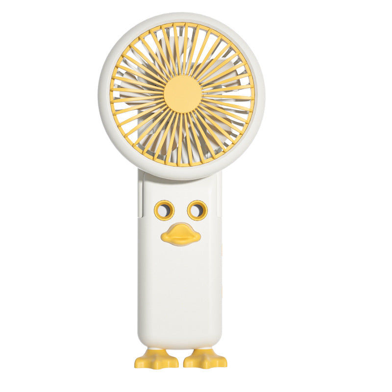 Cute Cartoon Duck-Shaped Handheld Fan Bowlift