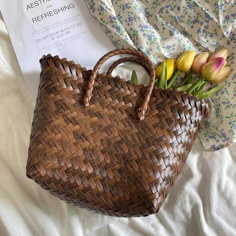 Elegant and Handcrafted Basket Bag Bowlift