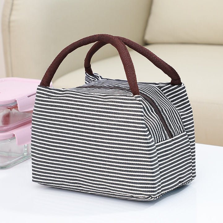 Insulated Striped Lunch Bag Bowlift