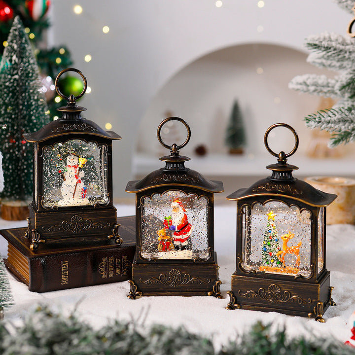 Lighter lantern with snow scenes Bowlift
