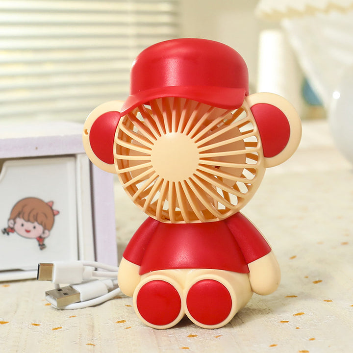 Ladies portable hand fan in original monkey design Bowlift