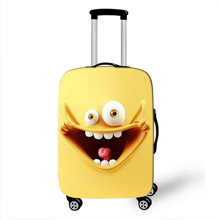 Unisex Hard-shell suitcase with funny cartoon face Bowlift
