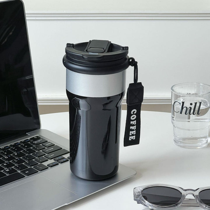 Ladies thermos mug with stylish flower design Bowlift