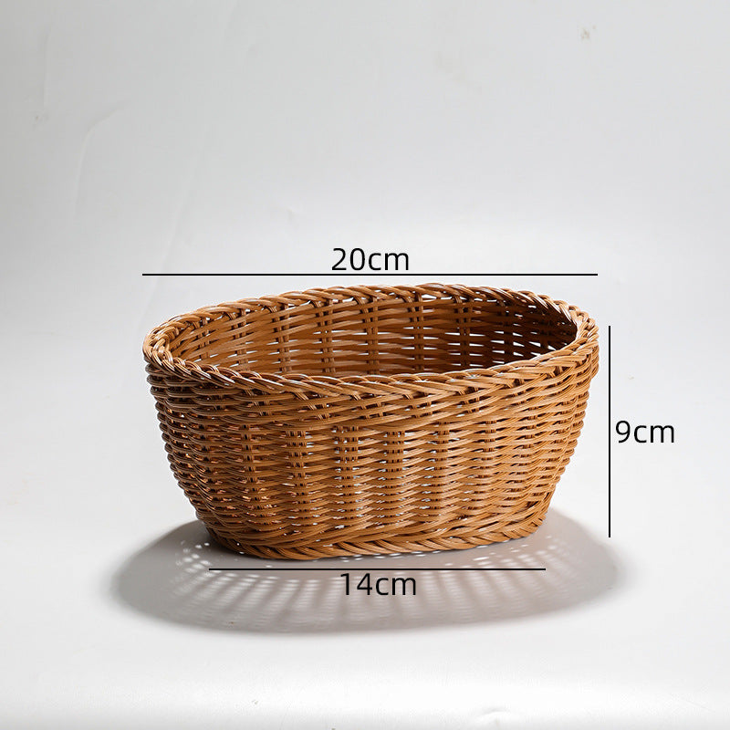 Handcrafted Round Wicker Serving Bowl Bowlift