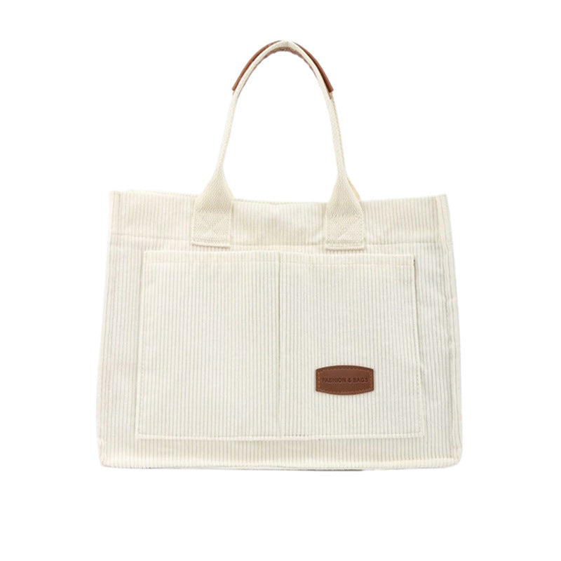 Versatile Corduroy Utility Tote Bowlift