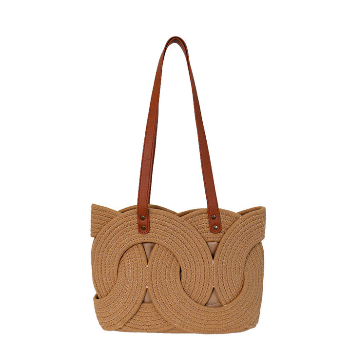 Designer shopping bag with decorative woven pattern Bowlift