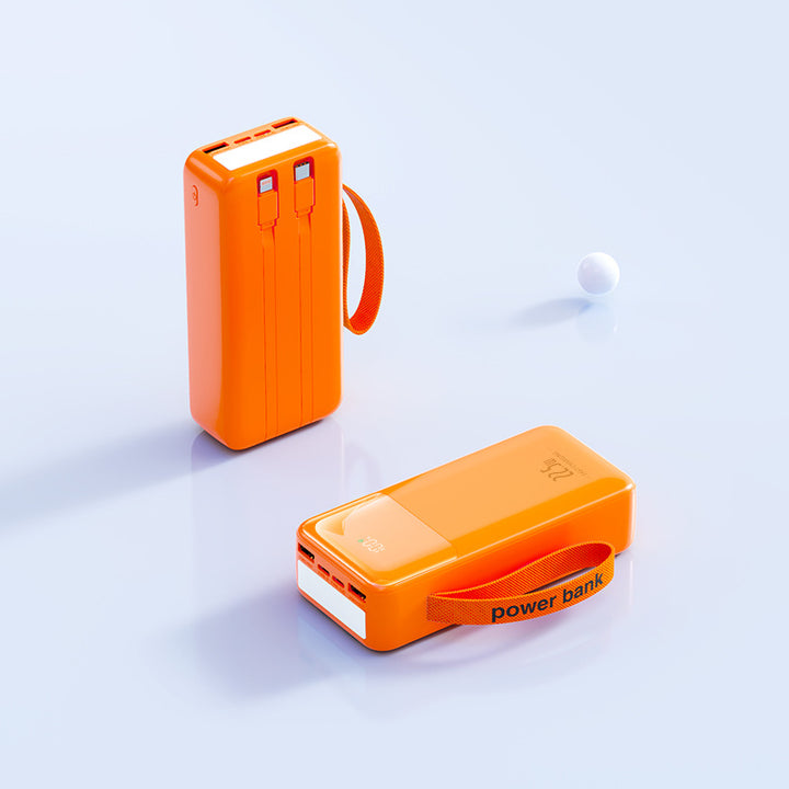 Portable power bank with integrated cable management and fast charging function Bowlift