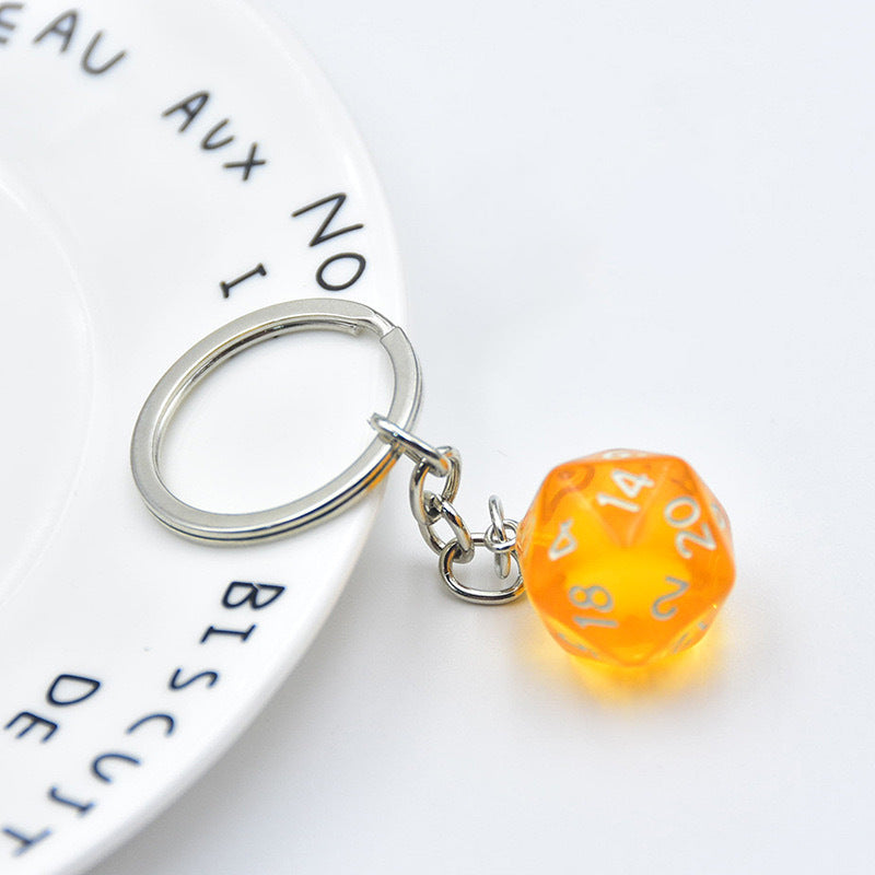 Dice-Themed Keychain Bowlift