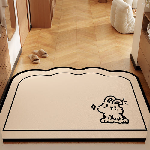 Playful Bunny-Themed Mat