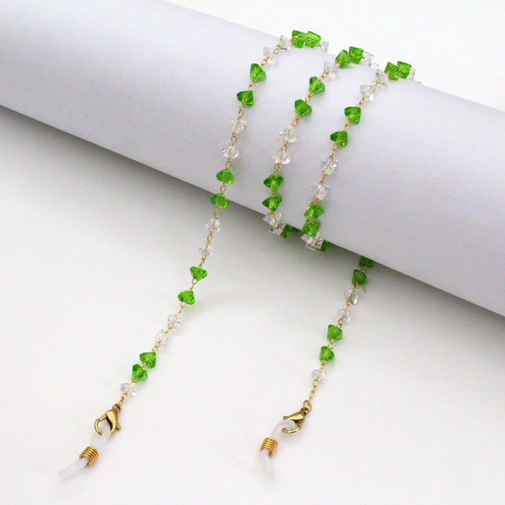 Artistic Gemstone Eyewear Chain Bowlift