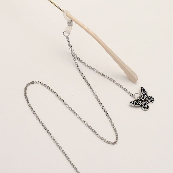 Butterfly Charm Eyewear Chain Bowlift