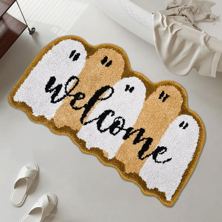 Halloween-Themed Ghost Bath Mat Bowlift