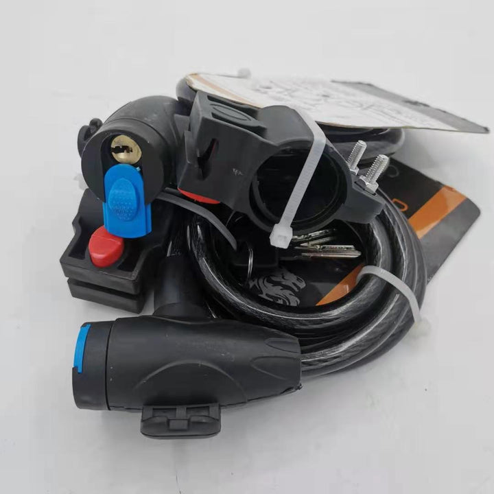 Heavy-Duty Flexible Bicycle Lock with Key Bowlift