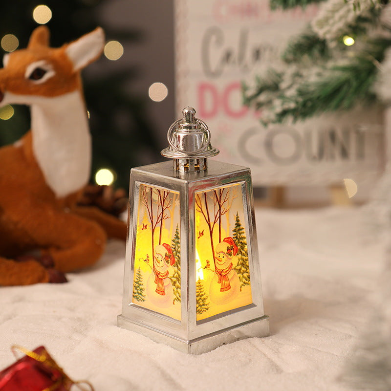 Decorative Christmas lantern with winter motifs Bowlift